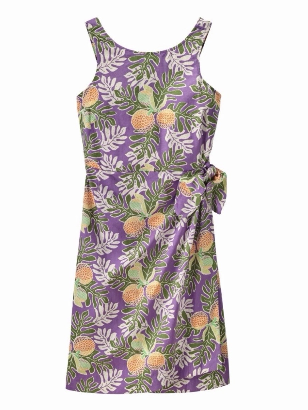 Patagonia Pataloha Dress Ulu Paradise Light Acai Size 12 Hawaiian Tropical Print
